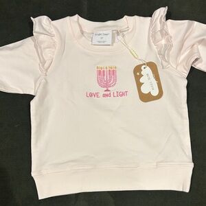 Angel Dear Ruffle Sweatshirt Love and Light - Hanukkah